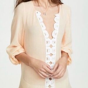 ✨ EBERJEY Summer of Love Elba Tunic Dress ✨ Swimsuit Cover Up Size M